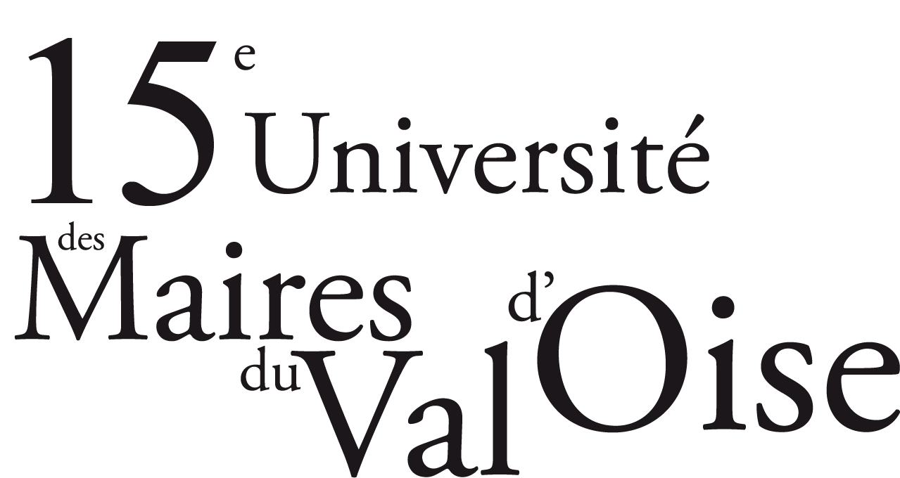 logo de la 15ème université des maires du Val-d'Oise