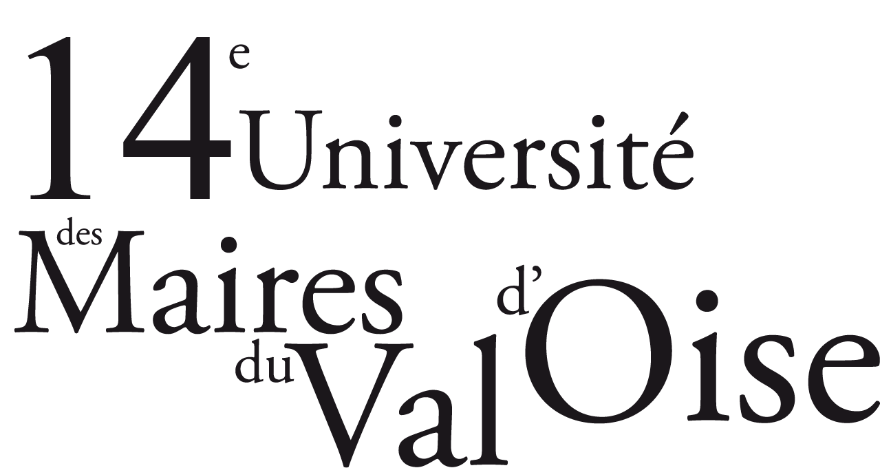 logo de la 14ème université des maires du Val-d'Oise